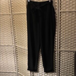 ASOS Black Tie-Waist Women's Trousers